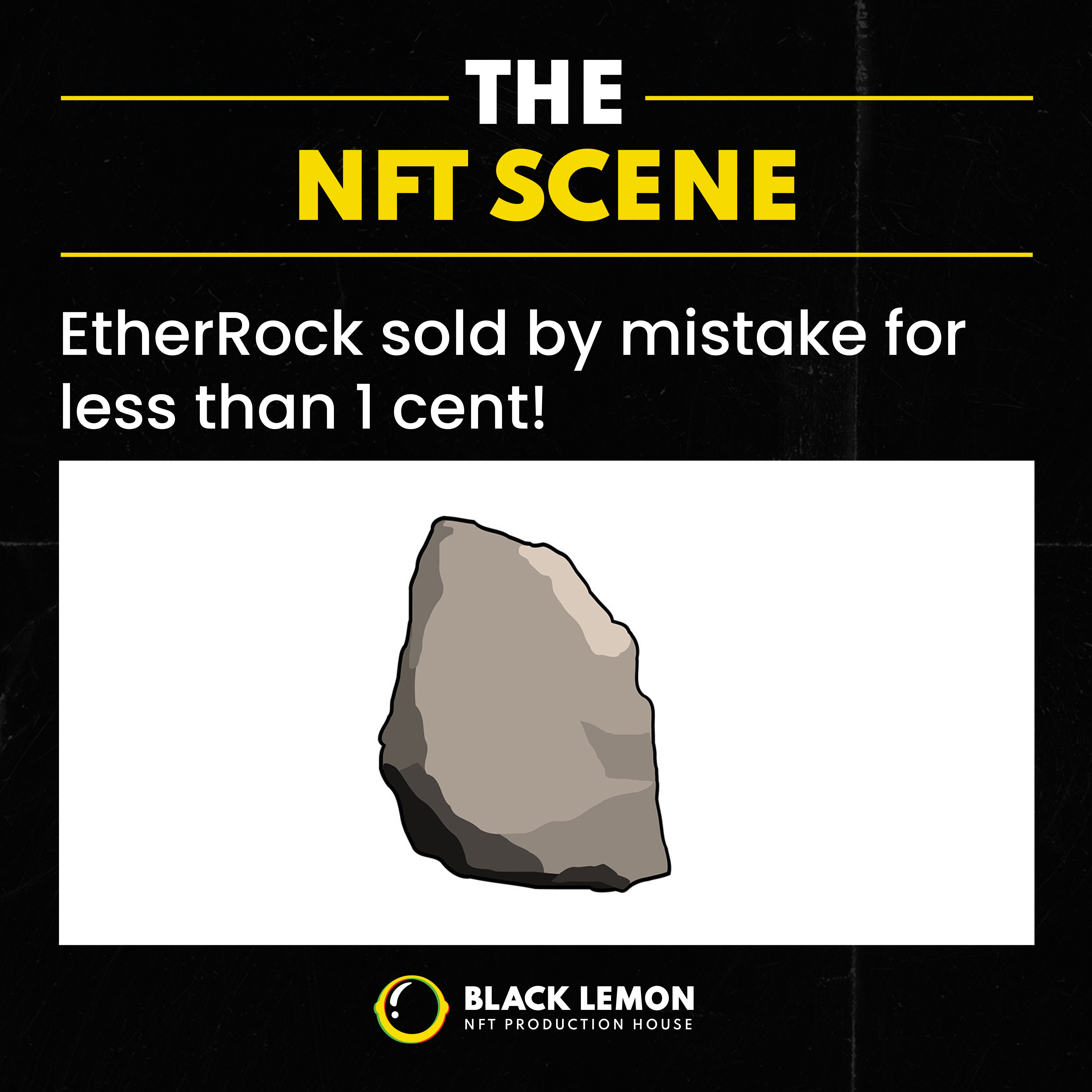 EtherRock sold by mistake for less than 1 cent! 